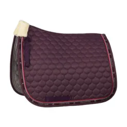 Horze Claremont Dressage Saddle Pad With Faux Fur