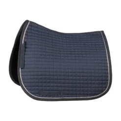 Horze Glarus Dressage Saddle Pad With Metallic Braiding