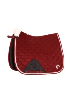 Horze Geneva Dressage Saddle Pad With Faux Fur