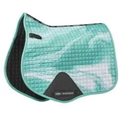 Weatherbeeta Prime Marble All Purpose Saddle Pad (Turquoise Swirl Marble Print)