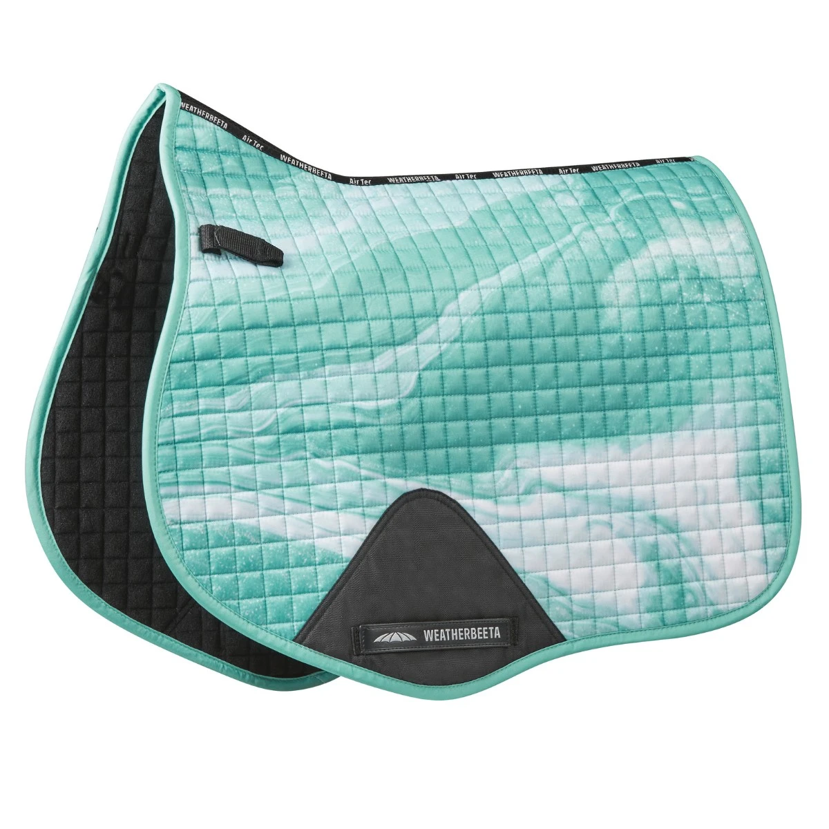 Weatherbeeta Prime Marble All Purpose Saddle Pad (Turquoise Swirl Marble Print)