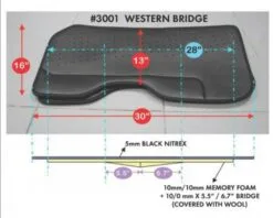 F.R.A Cavallo Western Bridge Saddle Pad TSP#3001