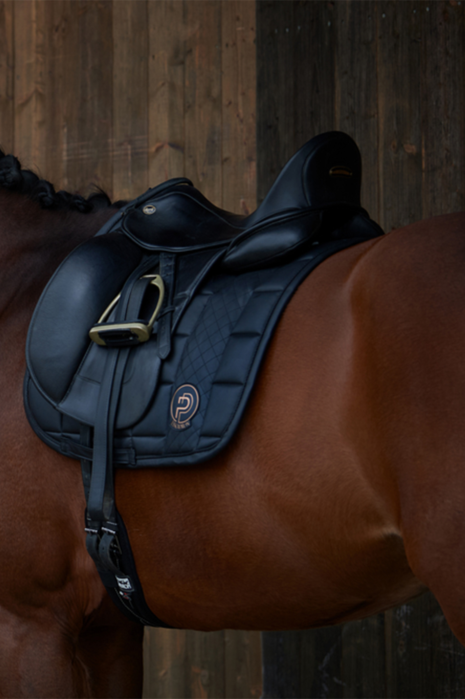 Eskadron Platinum 23 Big Square Faux Leather Dressage Saddle Pad - Image 2